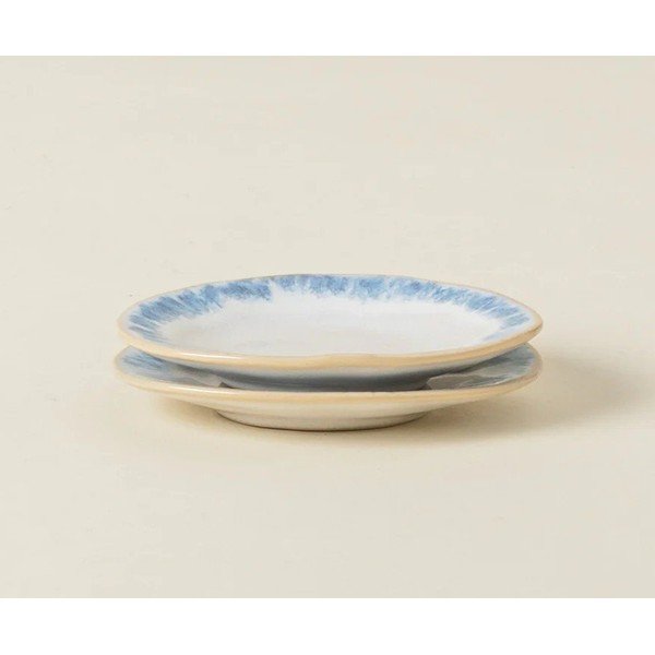 Bijeli/plavi dubok tanjur od kamenine Brisa – Costa Nova-image-1