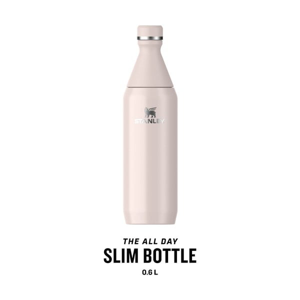 Svijetlo ružičasta termosica od nehrđajućeg čelika 600 ml All Day Slim Bottle Rose Quartz – Stanley-image-3