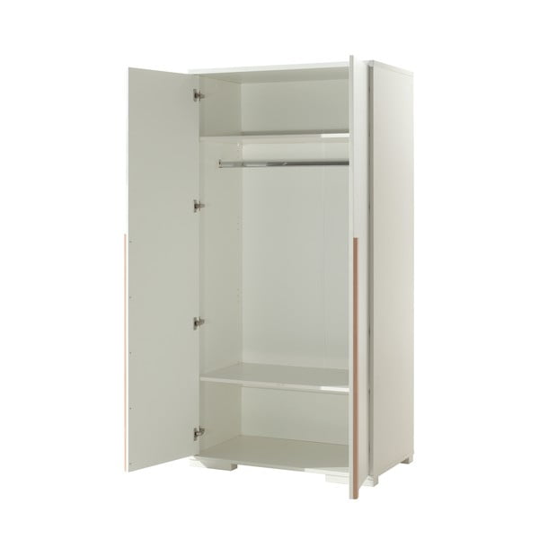 Bijeli dječji ormar 99x195 cm London - Vipack-image-2