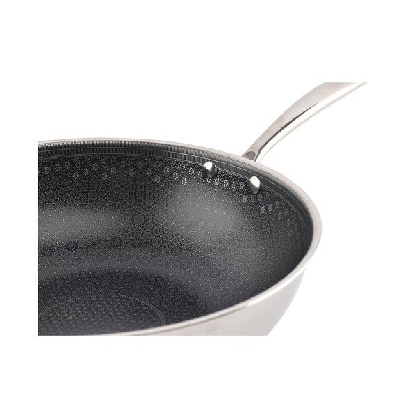 Wok tava s neprijanjajućom površinom od nehrđajućeg čelika ø 31,5 cm Fusion – BonBistro-image-1