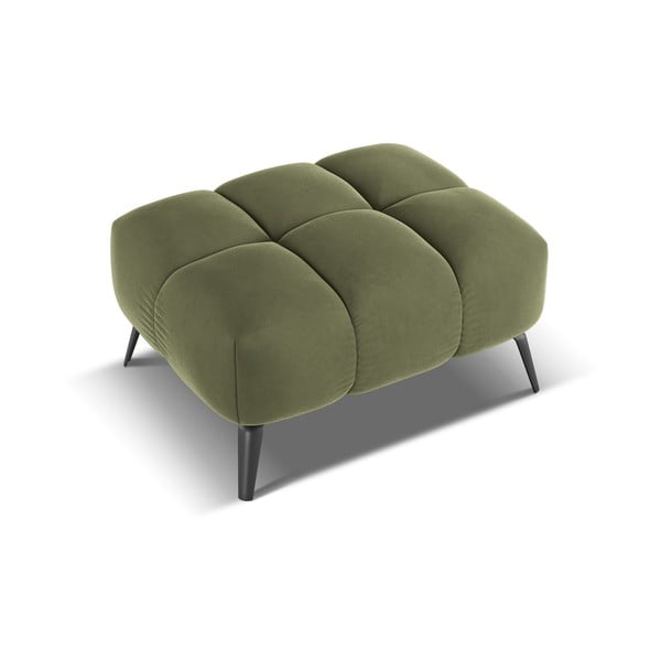 Zeleni baršunast tabure Nalu – Makamii-image-3