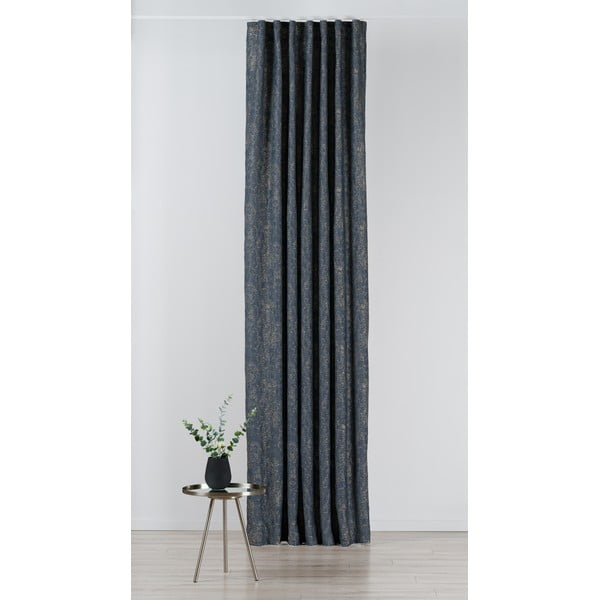 Tamno plava/siva zavjesa 135x280 cm Wayland – Mendola Fabrics-image-1
