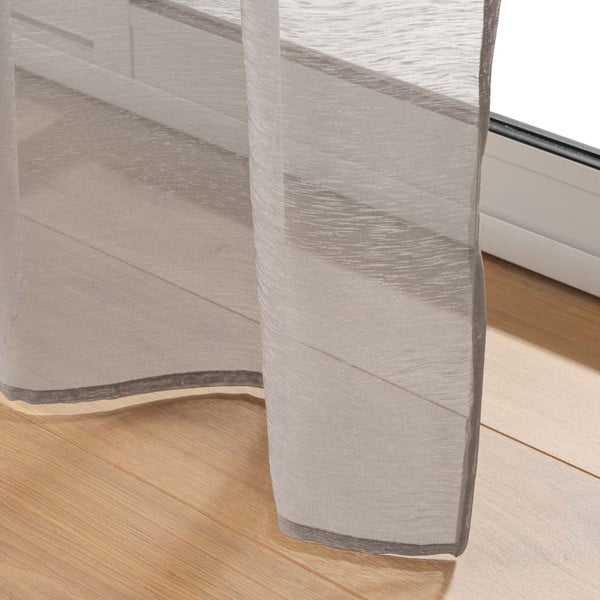 Smeđa prozirna zavjesa 140x240 cm Lissea – douceur d'intérieur-image-4