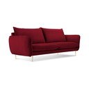 Crvena baršunasta sofa Cosmopolitan Design Florence, 160 cm