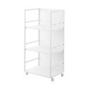 Bijeli metalni regal na kotačima 42x84,5x32 cm Tower – YAMAZAKI