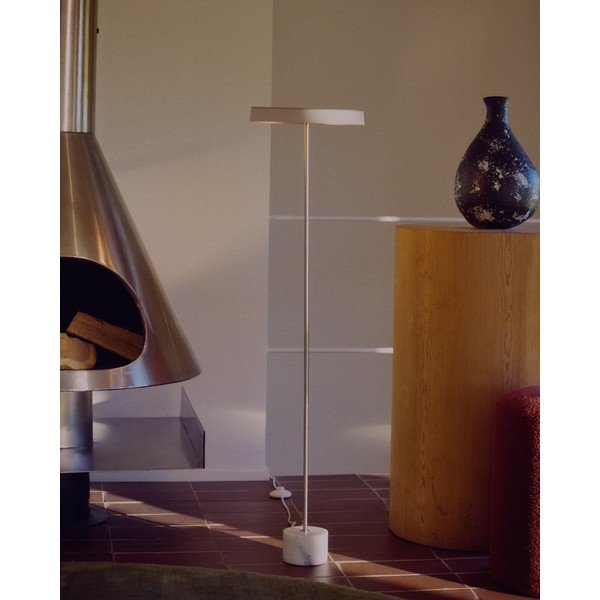 Stojeća svjetiljka u srebrnoj boji (visina 121 cm) Lynor – Kave Home-image-3