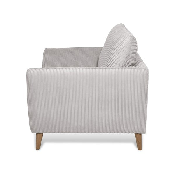 Svijetlo siva fotelja od samta Paris – Scandic-image-3