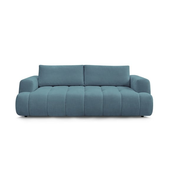 Plava sklopiva/s prostorom za odlaganje sofa 251 cm Fuji – Bobochic Paris