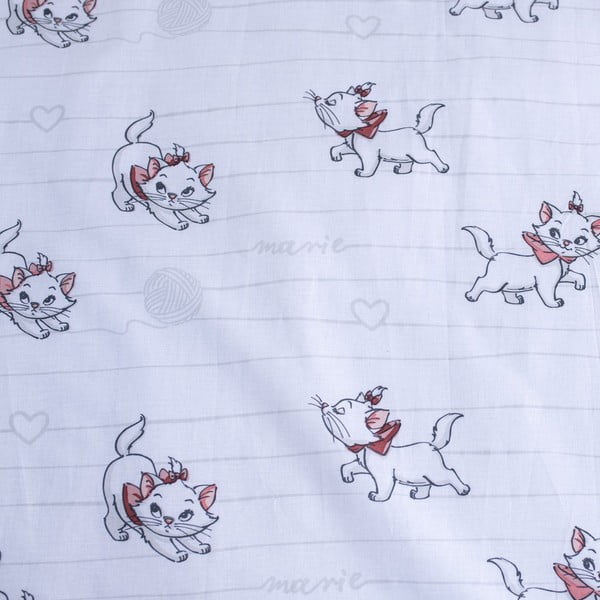 Bijela pamučna dječja posteljina za dječji krevetić 100x135 cm Marie Cat "Bow" – Jerry Fabrics-image-4