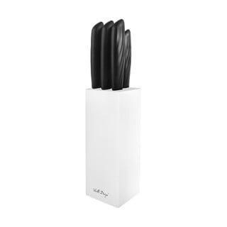 Set od 5 noževa u bijelom držaču Vialli Design Caro 
