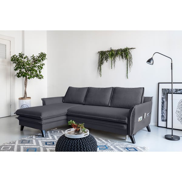 Antracit kutna garnitura Miuform Charming Charlie, lijevi kut-image-3