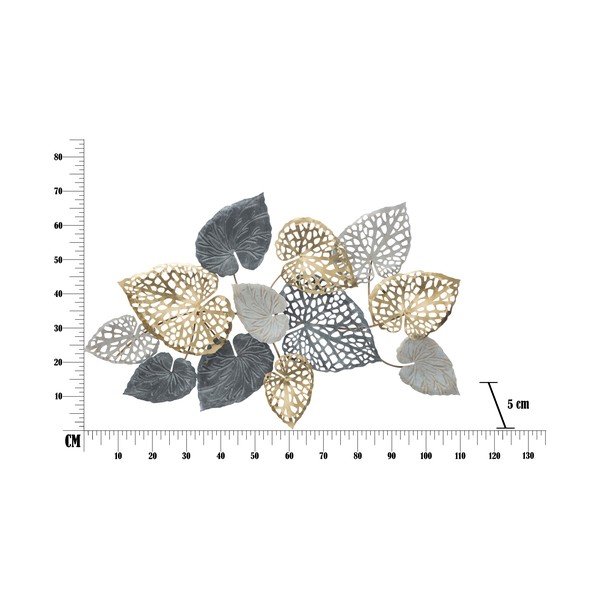 Metalni viseći ukras s uzorkom lišća Mauro Ferretti Ory -C-, 110 x 66 cm-image-2