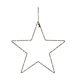 Crni božićni viseći svjetleći ukras Markslöjd Alpha Star, visine 45 cm