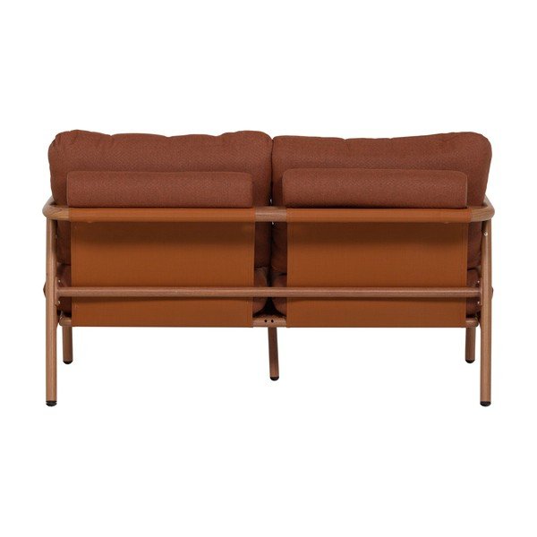 Podstavljena vrtna sofa boja terakote Cavero – WOOOD-image-3