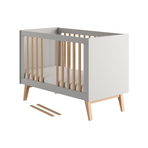 Sivi dječji krevet 60x120 cm Swing – Pinio-image-1