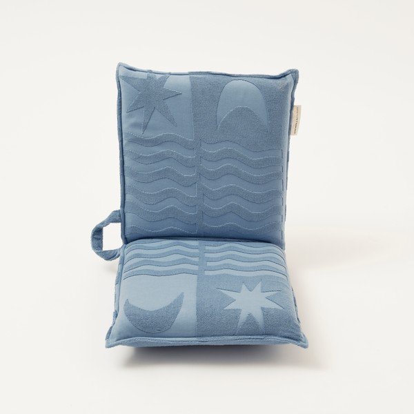 Plava ležaljka za plažu Sunnylife Terry, 93 x 43 cm-image-4