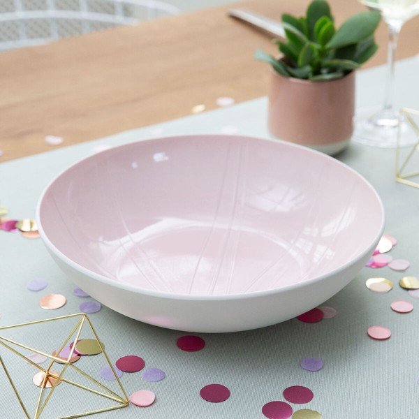 Bijelo-roza porculanska posuda Villeroy & Boch Leaf, ⌀ 26 cm-image-1