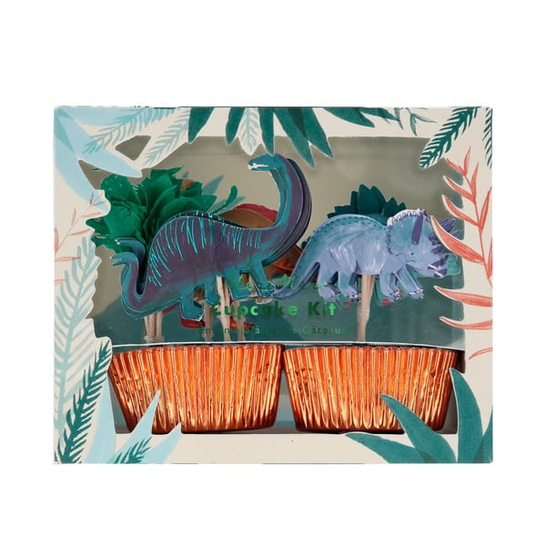 Papirnati kalupi za muffine u setu 24 kom Dinosaur Kingdom – Meri Meri