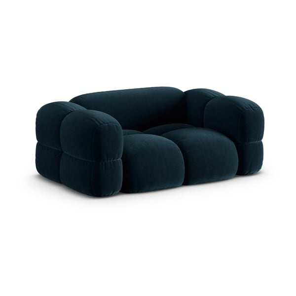 Tamno plava baršunasti sofa 180 cm Loretto – Cosmopolitan Design-image-2