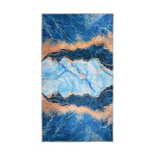 Plavo-zlatni tepih 80x50 cm - Vitaus