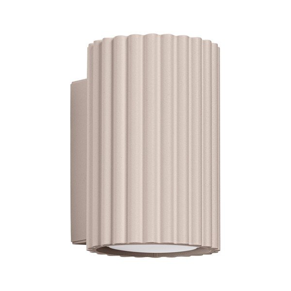 Smeđe-siva metalna zidna lampa ø 6,5 cm Gleam – Sollux