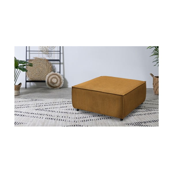 Senf žuti modularni tabure od samta Nihad modular – Bobochic Paris-image-1