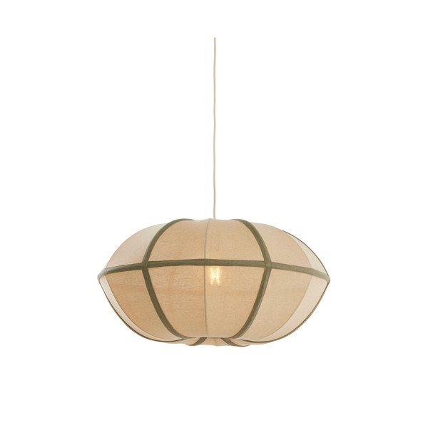 Krem viseća svjetiljka s tekstilnim sjenilom Mirelys – Light & Living-image-2