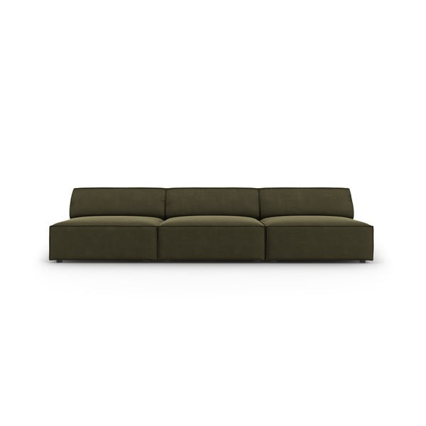 Zelena baršunasta sofa 240 cm Jodie – Micadoni Home