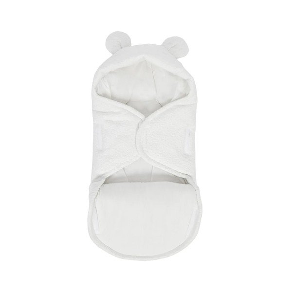 Bijeli pokrivač za povijanje od boucle tkanine 45x80 cm – Meowbaby-image-3