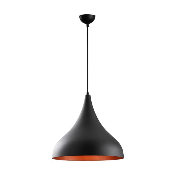 Crna viseća svjetiljka s metalnim sjenilom ø 41 cm Berceste – Opviq lights