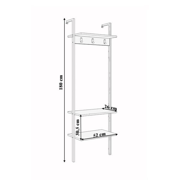 Crna garnitura za hodnik od recikliranog drva Nina - Kalune Design-image-4