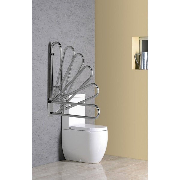 Zidna ručka za kupaonicu od nehrđajućeg čelika 62 cm Handicap – Sapho-image-3