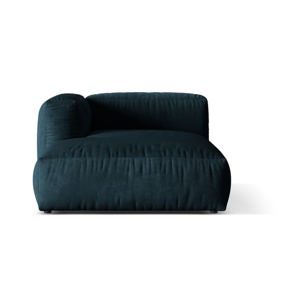 Tamno plava baršunasti modularna sjedeća garnitura (s lijevim kutom) Martina – Micadoni 