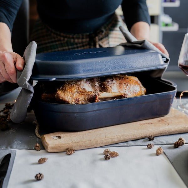 Pekač od lijevanog željeza 22x42,5 cm LITINA SMALT – Orion-image-1