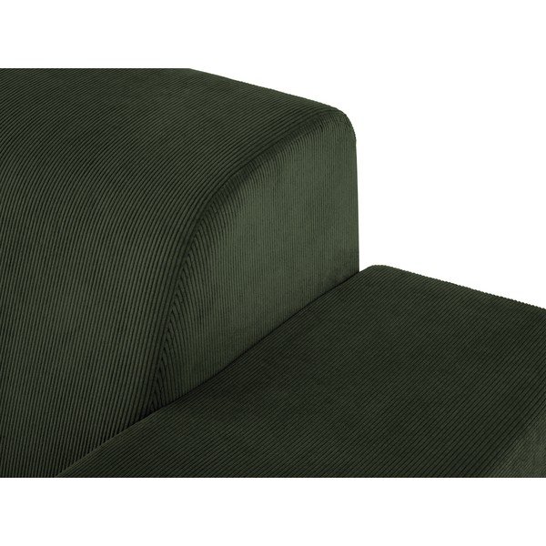 Zelena baršunasta kutna sofa Cosmopolitan Design Hobart, desni kut-image-1