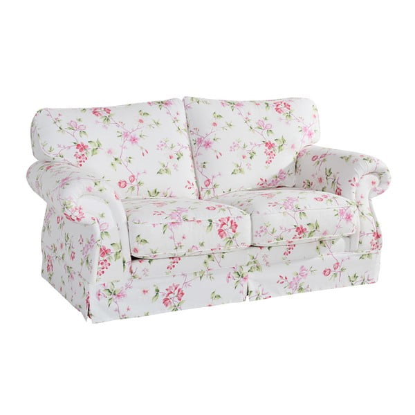Kauč s ružičastim i bijelim cvjetovima Max Winzer Mina, 173 cm