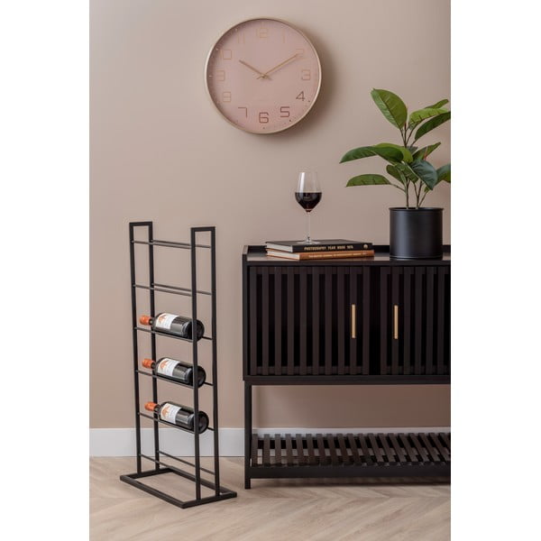 Crni metalni držač za boce vina broj boca 5 kom 38x84,5x20 cm Single Floor – PT LIVING-image-4