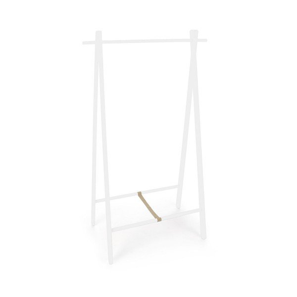 Bijeli stalak za odjeću od masivne breze 91x151x50 cm Daiki – Yes Everyday