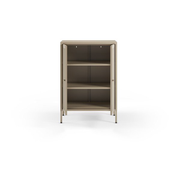 Krem metalni ormarić 70x100x40 cm Fayna – Marckeric-image-2