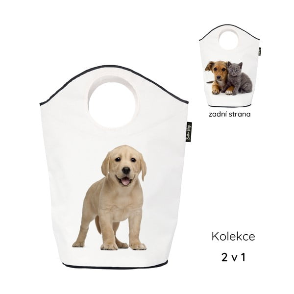 Bijela tekstilna dječja kutija za pohranu 57x26x70 cm The Cutest Ones – Butter Kings-image-2