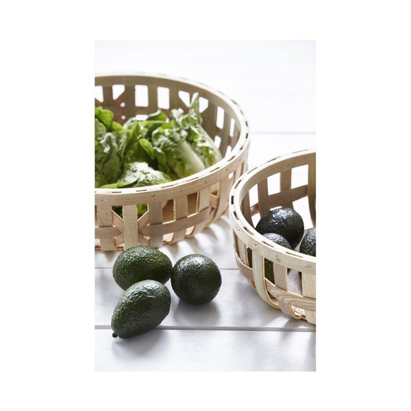 Set od 2 pletene prirodne košare, 30x18 cm-image-1