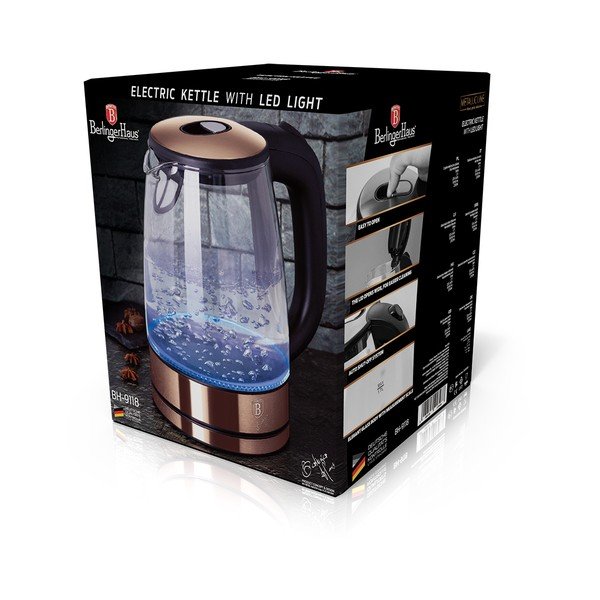 Kuhalo za vodu 1,7 l Rosegold Metallic Line - BerlingerHaus-image-3