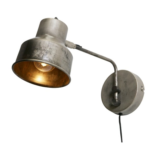 Zidna lampa u srebrnoj boji WOOOD Hector