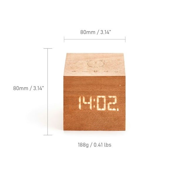 Digitalna budilica Cube Plus – Gingko-image-3