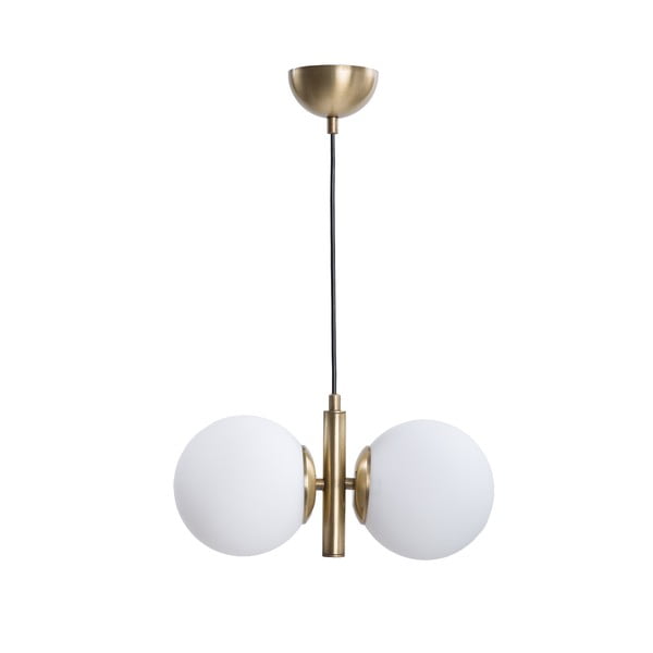 Bijela/u zlatnoj boji viseća svjetiljka sa staklenim sjenilom ø 15 cm Monera – Squid Lighting