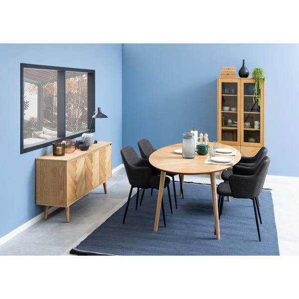 Antracitno sive podstavljene blagovaonske stolice u setu 2 kom Ilsa – Actona-image-2