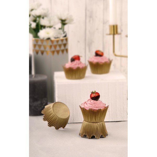 Set od 60 papirnatih košarica za pečenje Dr. Oetker Gold, ø 5,5 cm-image-1