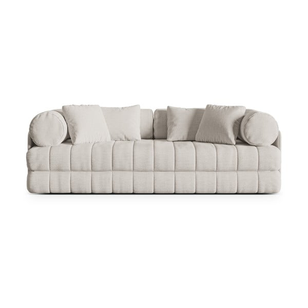 Bež sklopiva sofa od bouclé tkanine 206 cm Kemi – Cosmopolitan Design