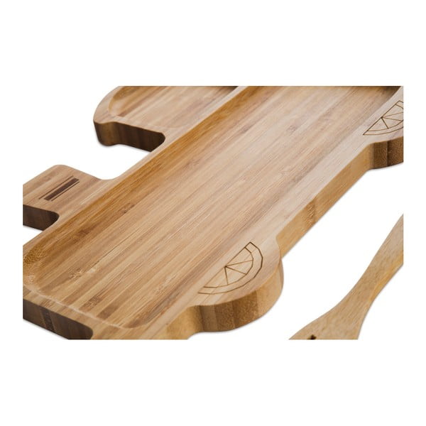 Set dječjih tanjura u obliku vlaka i pribor za jelo od bambusa Bambum-image-2