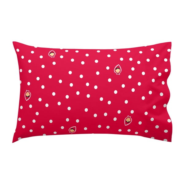 Crvena pamučna navlaka za jastuk Lisica Gradma, 40 x 60 cm